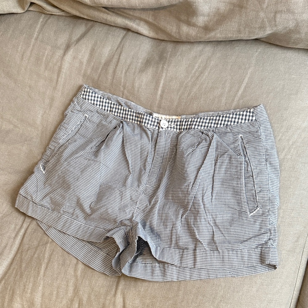 Rag & Bone Women's Blue Check Shorts